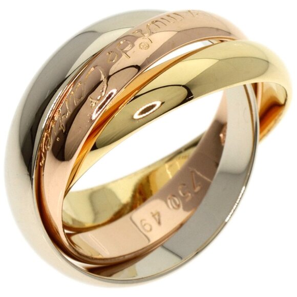 CARTIER 18k Yellow Gold Trinity Ring #49 - Picture 2 of 7